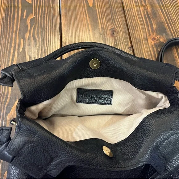 Foley and Corinna Black Leather Crossbody Bag - Picture 7 of 7